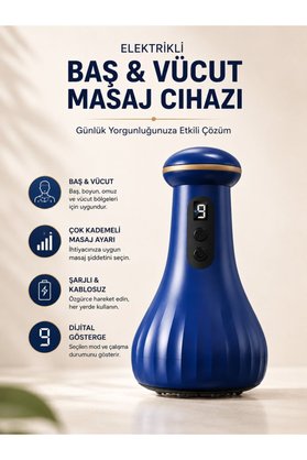 Ethab Giyim Elektrikli Masaj Cihazı Baş Vücut Kullanımına Uygun - Glst6847-7579