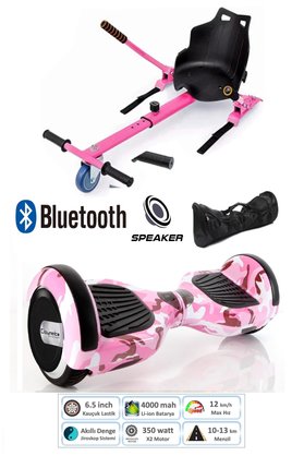 CityMate Elektrikli Kaykay Scooter Hoverboard Akıllı Dengeli + Hover Kart + Çanta Full Paket