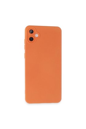 Evimdeyokyok Samsung Galaxy A05 Kılıf Nano İçi Kadife Silikon - Turuncu