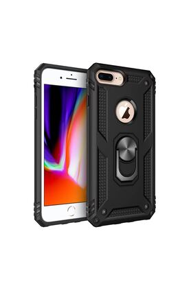 Ethab Ticaret Glb-Stl41414 İphone 7 Plus Kılıf Sofya Yüzüklü Silikon Kapak - Siyah