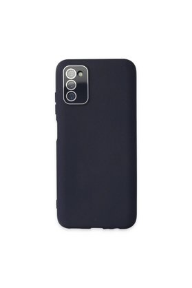 Evimdeyokyok Samsung Galaxy A03S Kılıf Lansman Glass Kapak - Lacivert