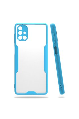 Evimdeyokyok Samsung Galaxy M51 Kılıf Platin Silikon - Mavi