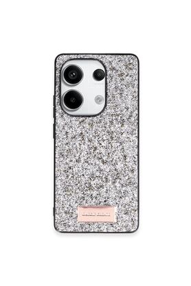 Ethab Ticaret Glb-Stl41414 Onegif Redmi Note 13 Pro 4G Bright Simli Kapak - Gümüş