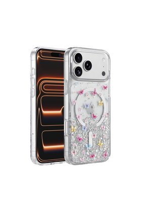 Evimdeyokyok Onegif Apple İphone 17 Pro Misk Simli Magsafe Kapak - Desen 4