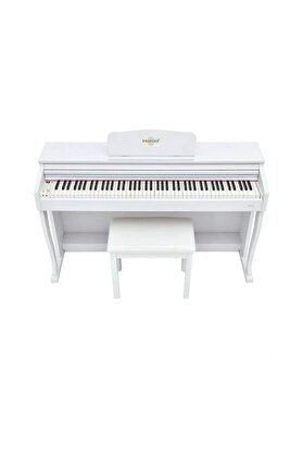 Marcia Mk-900 Wh Dijital Konsol Piyano (Tuş Hassasiyetli, 88 Tuşlu, Kapaklı) - Kulaklık Ve Tabure Hediyeli