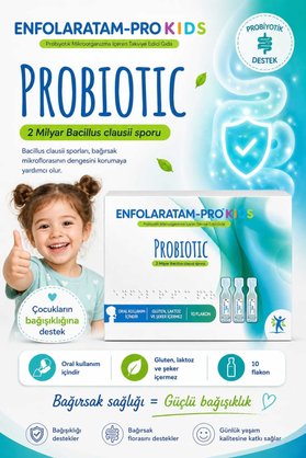 Enfolaratam Pro Probiotic Probiyotik Kids 2 Milyar Bacillus Clausii 10 Flakon