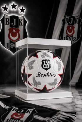 CANSPORT Lisanslı Orjinal Beşiktaş Futbol Topu Yıldızlı Pompa Hediyeli