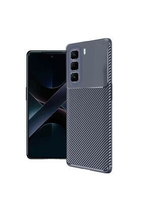 Ethab Ticaret Glb-Stl41414 İnfinix Hot 50 Pro Plus 4G Auto Focus Karbon Kapak - Lacivert