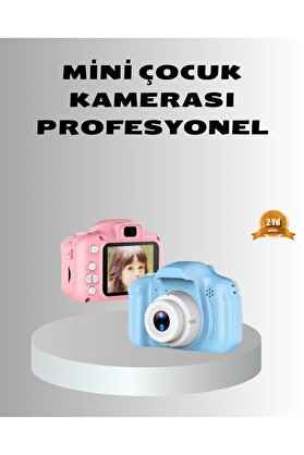 Ethab Giyim 8Mp Mini Çocuk Fotoğraf Makinesi – Pembe Ses Kaydı Özellikli - Glst7351-6752