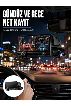 Verah Çift Lens Araç Güvenlik Kamerası G Sensörlü Full Hd Yeni Nesil - Verah17755-1109