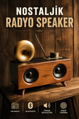 Valor Nostaljik Görünümlü Bluetooth Bağlantılı Speaker