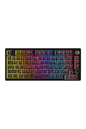Rampage KB-R106 Crack 75 RGB US Layout Gaming Klavye Membrane Oyuncu Klavyesi Siyah