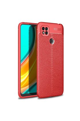 Ethab Ticaret Glb-Stl41414 Redmi 9C Kılıf Auto Focus Kapak - Kırmızı
