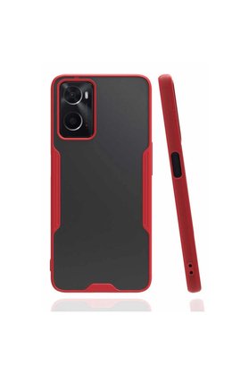 Evimdeyokyok Oppo A96 Kılıf Platin Silikon - Kırmızı