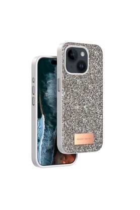 Ethab Ticaret Glb-Stl41414 Onegif İphone 14 Bright Simli Kapak - Gold