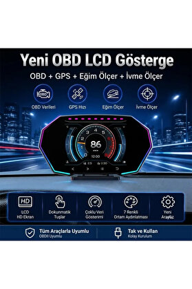 Northcity N Ally F11 Obd2 + Gps Head Up Display Hud Dijital Hız Göstergesi-(5775)