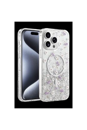 Ethab Ticaret Glb-Stl41414 Onegif İphone 14 Pro Max Misk Simli Magsafe Kapak - Desen 2