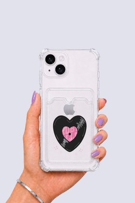Ethab Giyim İphone 15 Kartlıklı Vinly Desenli Kılıf - Glst4003-1413