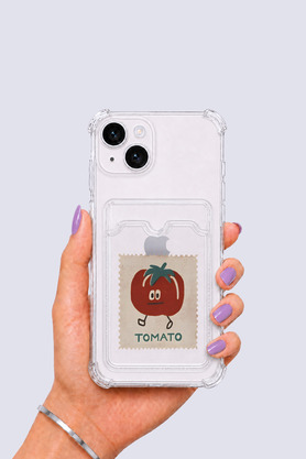 Dolozena İphone 13 Kartlıklı Tomato Desenli Kılıf