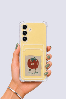 Eco Lounge Samsung Galaxy S24 Fe Kartlıklı Tomato Desenli Kılıf