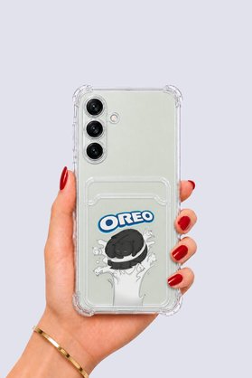 Ethab Giyim Samsung Galaxy S24 Kartlıklı Oreo Desenli Kılıf - Glst2071-1139