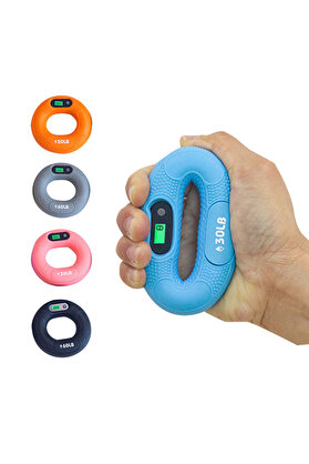 Ecoport Glbl-Tstil4136 Sayaçlı El Güçlendirme Halkası - Akıllı Egzersiz Aleti - 30 Lb