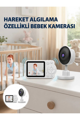 Zemira Home Gece Görüşlü Bebek Kamerası Ninni Ve Alarm Özellikli Yeni Nesil