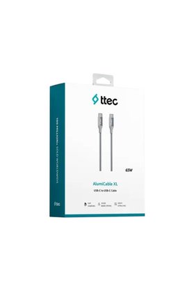 Ttec Alumicable Usb-C - Usb-C 200Cm 60W Pd/Qc Hızlı Şarj/Data Kablosu Uzay Grisi 2Dk51Ug