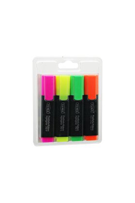 Ethab Ticaret Glbl-Tstil4136 Fosforlu Kalem Seti - 4 Lü Paket