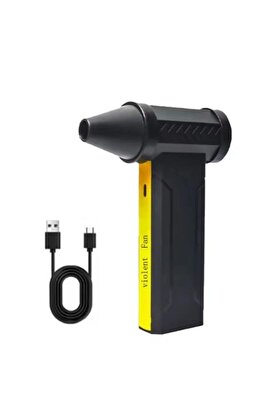 Ethab Ticaret Glb-Stl41414 Turbo Jet 160000Rpm Şarjlı Turbo Jet Şiddetli Fan Yüksek Hızlı Güçlü Hava Üfleyici Araç