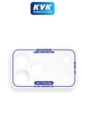 BLUEO iPhone 18 Pro Max Uyumlu Görünmez Darbe Emici Lens Modülü Koruma Filmi