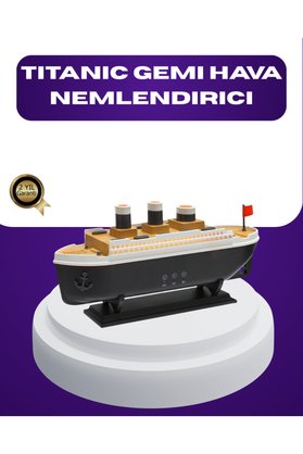 Ethab Giyim Titanik Gemi Tasarımlı Led Işıklı Hava Nemlendirici Buhar Efektli Oda Difüzör - Glst4636-376
