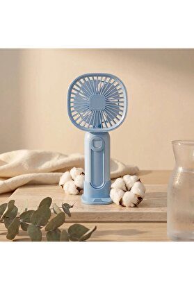 Go İthalat 3 Kademeli Telefon Tutuculu Standlı Mini Fan – Tuşu Ayı Figürlü Masaüstü Ve Eldekullanılabilen Taşın