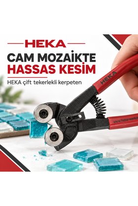 Heka Mozaik Kerpeteni Çift Bıçak Alman Malı