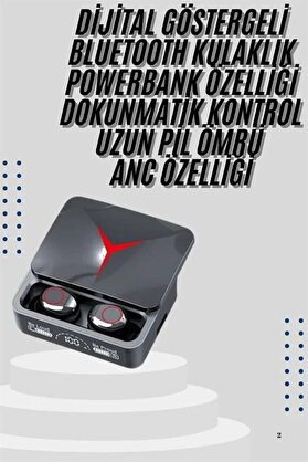 E Bulurum Kablosuz Bluetooth Kulaklık Powerbank Özellikli Göstergeli Hd Mikrofon