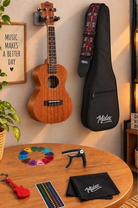 Midex SP-21MC Set Maun Soprano Ukulele