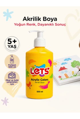 Lets Akrilikboya500ml.sarı/l-5301