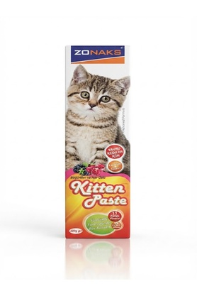 Zonaks Yavru Kedi Vitamin Macunu 100 Gr(Böğürtlen Ve Nar Özlü)