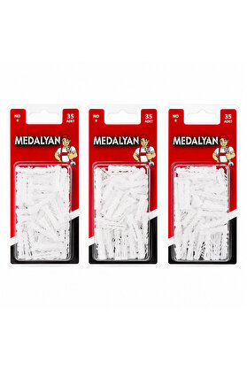 Go İthalat 420 Adet No-6 Dübel Beyaz - Plastik 12X35Pcs () Glbl-Stl57839