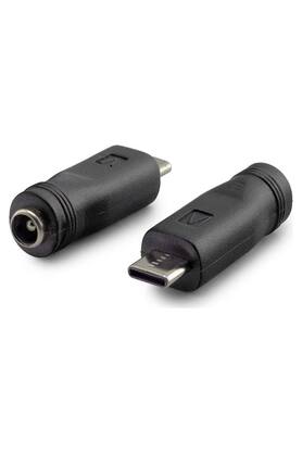 Evi̇mdeyokyok Notebook Adaptör Ucu Çevi̇ri̇ci̇ Type-C (M) To 5.5*2.5 (F) 10Lu Paket Si̇yah Hdx1340