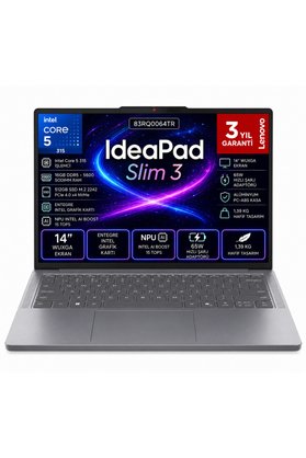 LENOVO IdeaPad Slim 3 14IWC11 Intel Core 5 315 16 GB 512 GB M2 SSD FreeDos 14" Wuxga 83RQ0064TR
