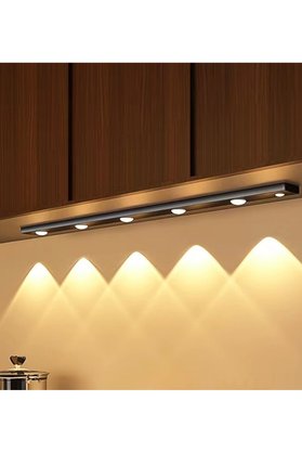 gaman EY60 Dim ve 3 Renk Ayarlı Şarjlı Hareket Sensörlü 60cm Led Işık Tezgah-Koridor-Ev-Kamp-Merdiven Ledi Siyah Kasa