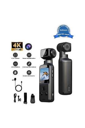 Evimdeyokyok 4K Ultra Hd 270° Döndürülebilir Su Geçirmez Wifi Vlog Spor Ve Aksiyon Kamerası