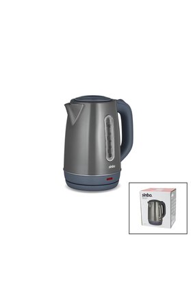 Go İthalat Gri Çelik Kettle Su Isıtıcısı Kablosuz Kullanım 1.8Lt 360 Derece Dönebilme Otomatik Kapanma Sk-8031