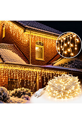 Evi̇mdeyokyok 3M 100 Led 20 Saçak 30*50*70Cm Çakarlı Ip65 Su Geçi̇rmez Dış Mekan