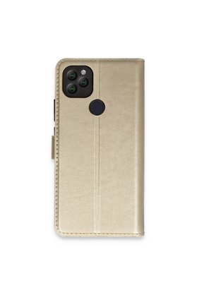 Evimdeyokyok General Mobile Gm 22 Kılıf Trend S Plus Kapaklı Kılıf - Gold