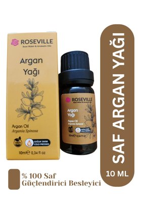 Roseville Argan Yağı %100 Saf Ve Doğal 10 Ml