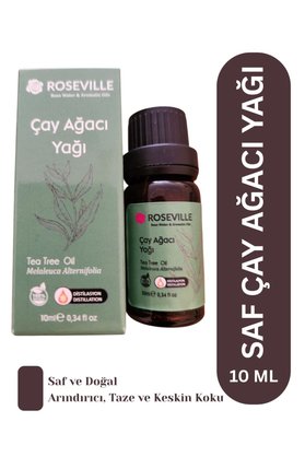 Roseville Çay Ağacı Uçucu Yağı %100 Saf Ve Doğal 10 Ml