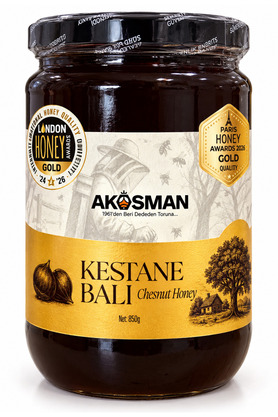 Akosman arıcılık Zonguldak Gold Kestane Balı 850gr