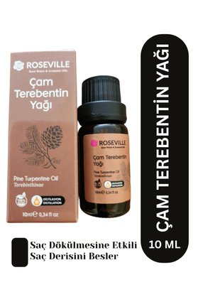 Roseville Çam Terebentin Yağı %100 Saf Ve Doğal 10 Ml